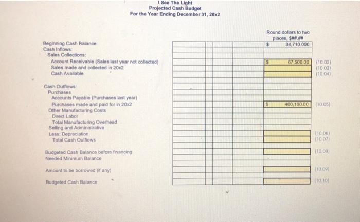 of December 31, 20x1 34,710.00 67,500.00 Current Assets Cash Accounts Receivable Inventory