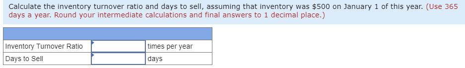 Accounts Receivable 1,900 Inventory 500 Prepaid Rent 540 Equipment 660 Accumulated Depreciation