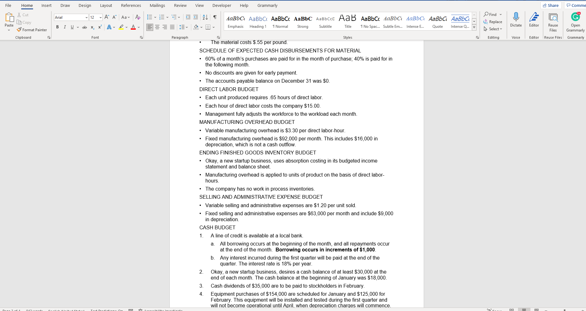 Help Grammarly Share Comments X Cut Arial - 12 AP Aaro 1-v