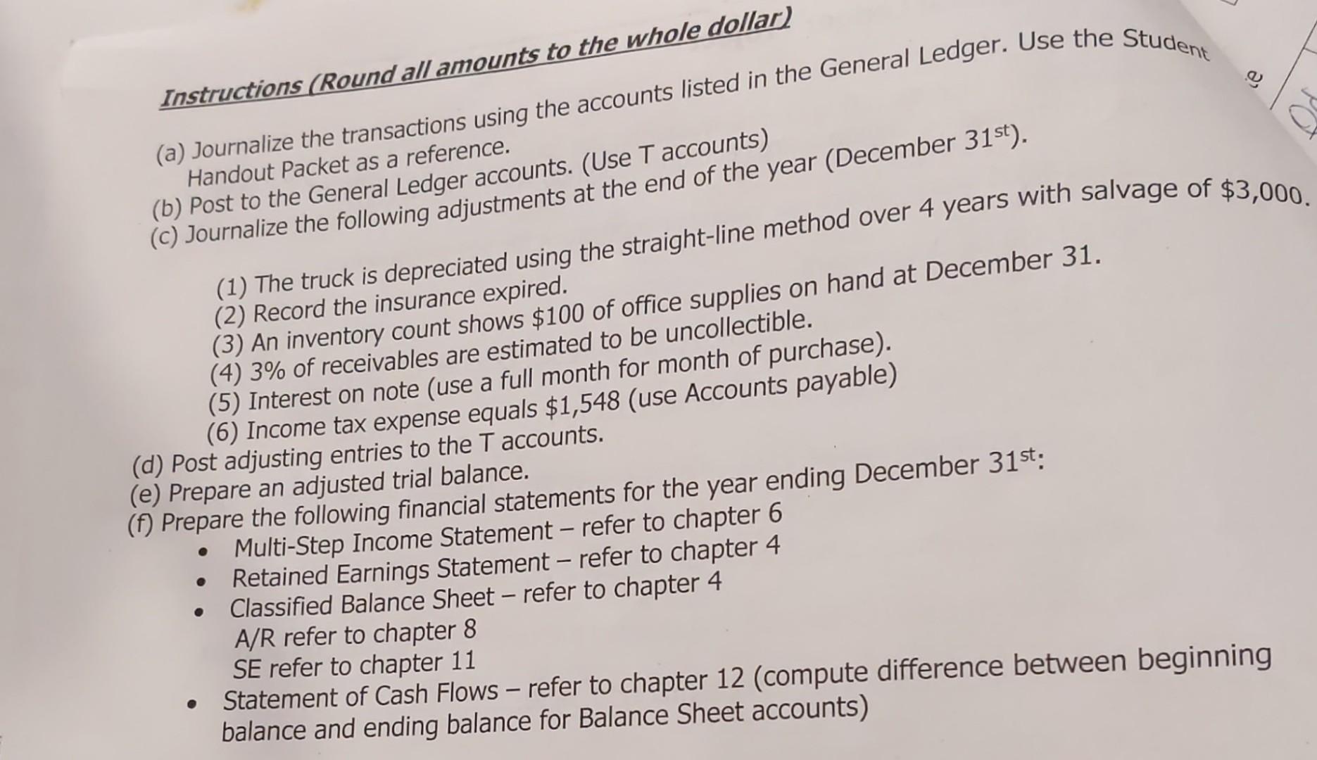 Steph Manufacturing Company. During the fourth quarter of 2021, the following ransactions