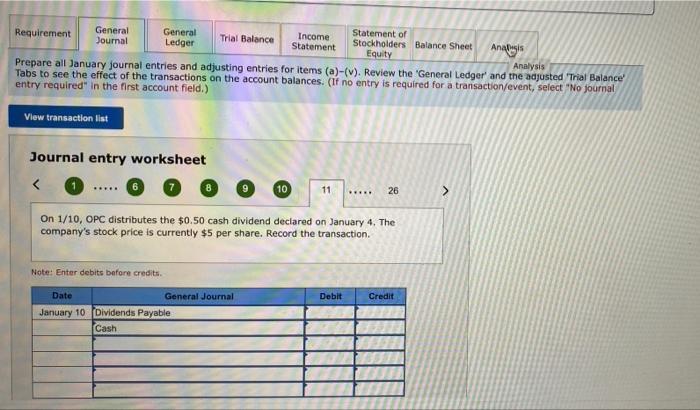 prepared on December 31, at the end of its first year of