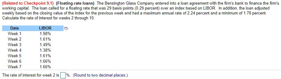 Please help me with each week.. I can't seem to get