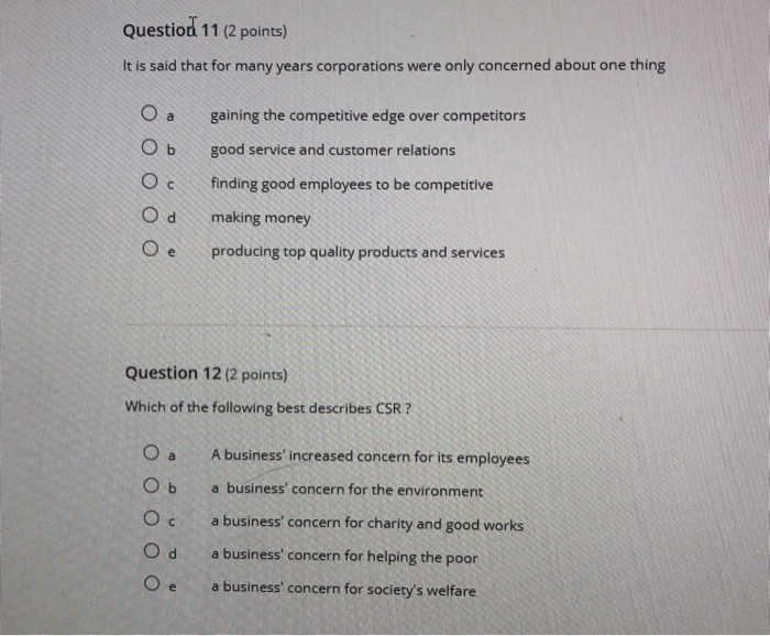  Questiod 11 (2 points) It is said that for many years