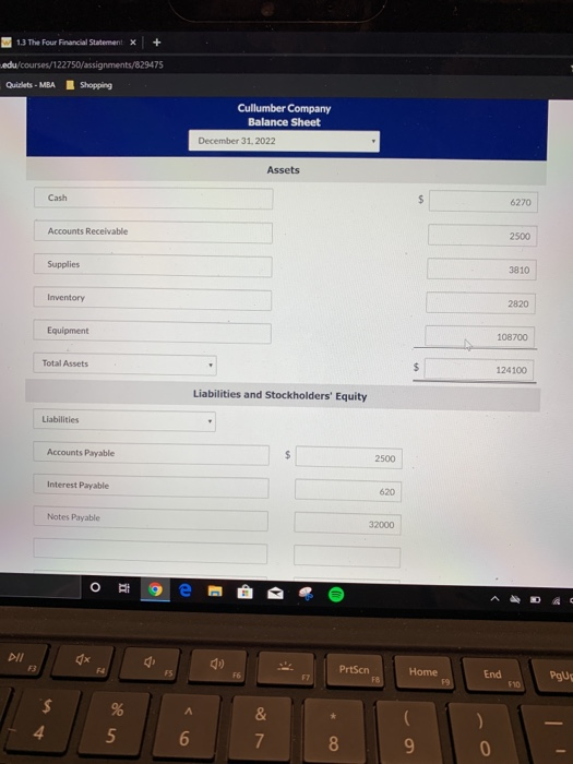 the assets into the blnks but i end up with getting an