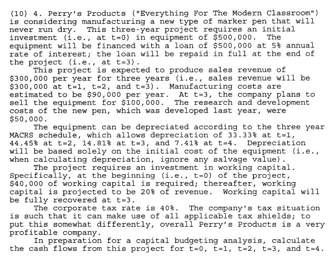 Please help ASAP (10) 4. Perry's Products ("Everything For The Modern