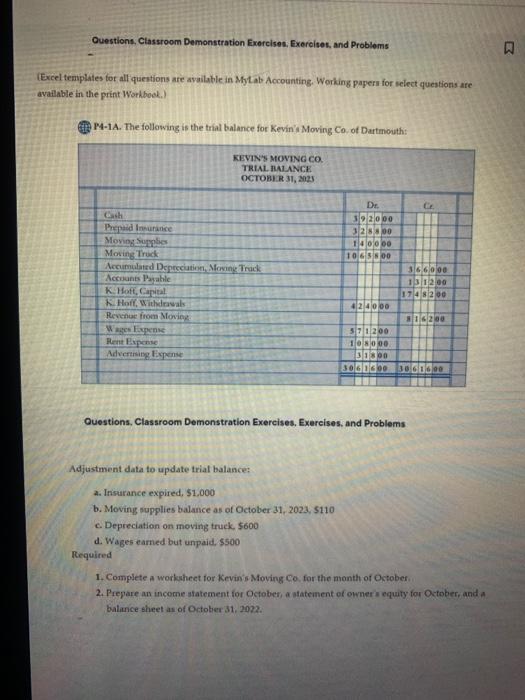  Questions, Classroom Demonstration Exercises. Exercises, and Problems (Excel templates for all