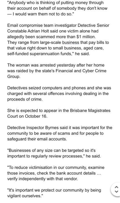 got involved in fraud? Brisbane accountant has been charged with multiple money