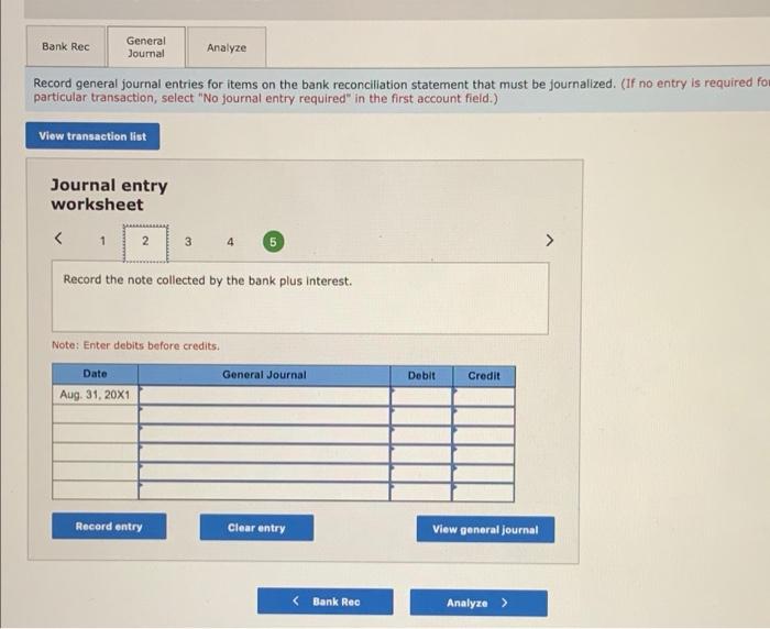 Creek Bed and Breakfast was $13,031. The balance shown on the bank