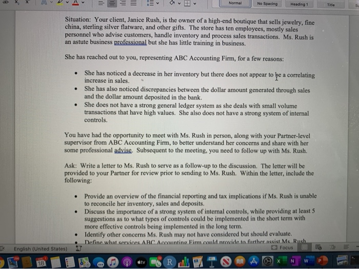  ab X, X A A Normal No Spacing Heading 1 Title