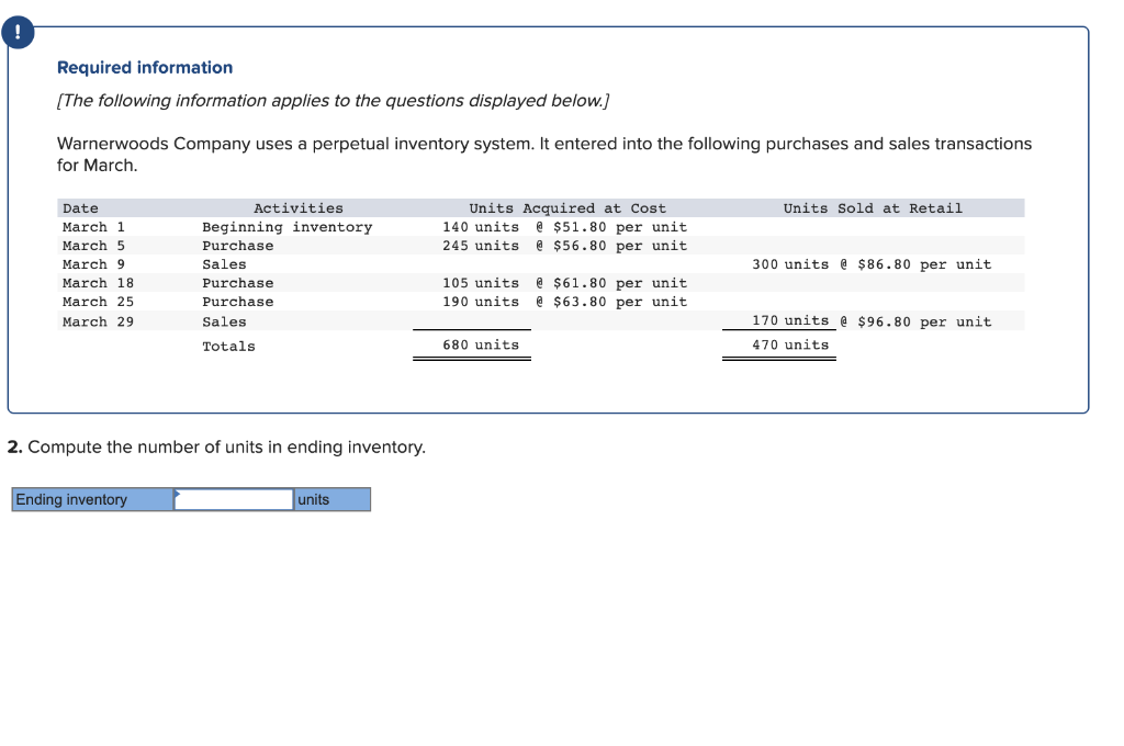 units from the March 25 purchase. Complete this question by entering your