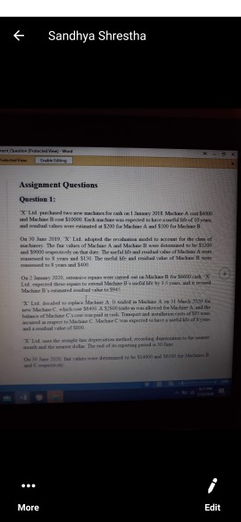 Sandhya Shrestha Assignment Questions Question 1: ' chased a w y