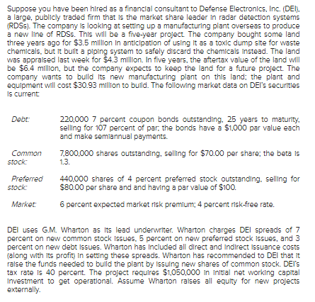 Questions: A-C, There will be another post for questions D-F. Suppose you