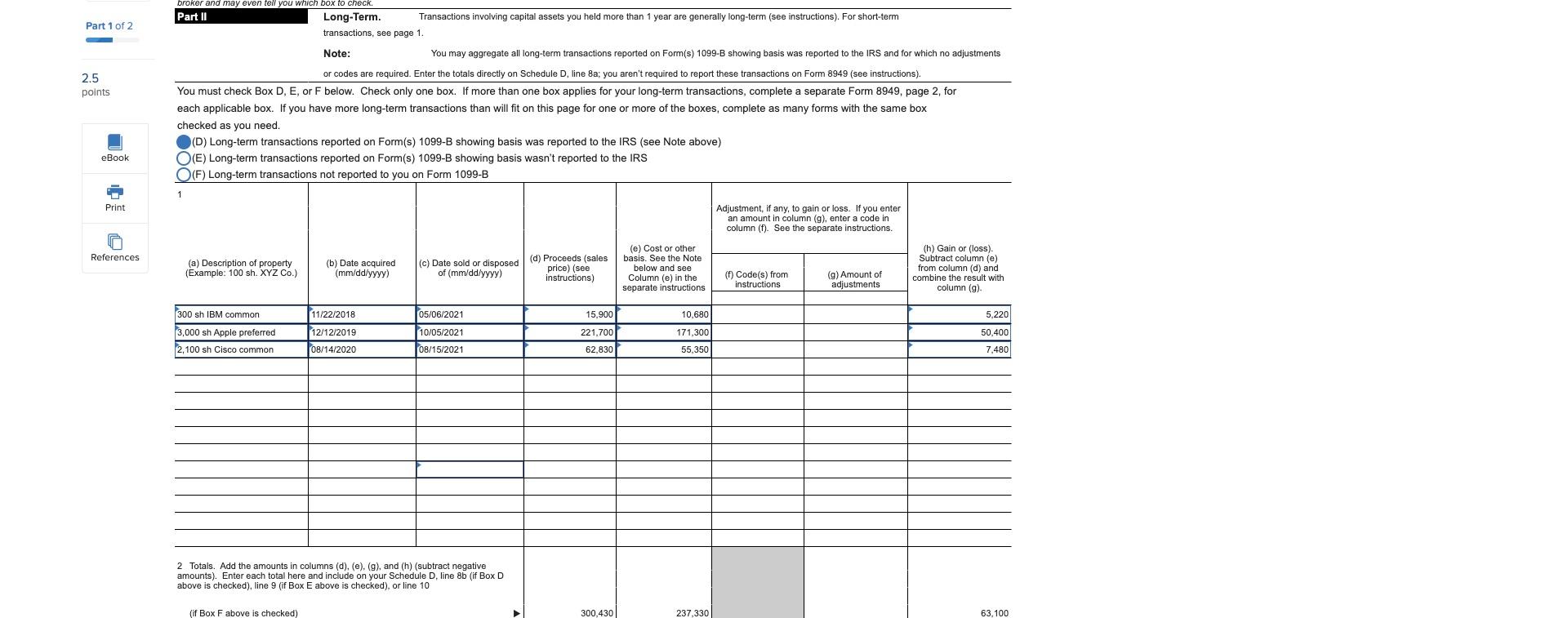your clients, Mr. and Mrs. Howell, owned the following investment assets: 2.5