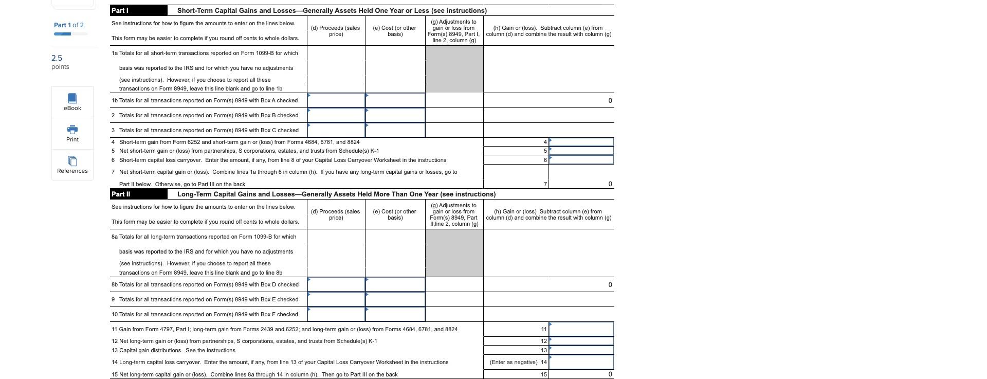 points Investment Assets Date Acquired Purchase Price 300 shares of IBM common