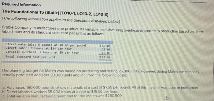  This is all one question. Can someone please help! Required information