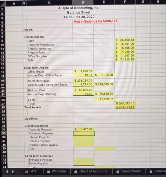 was purchased on credit from Discount Computer Corporation 06. June 8: Unsatisfactory