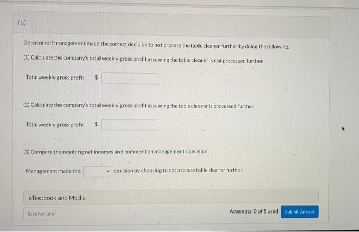 Stain Remover (TSR) Table Polish (TP) Total Production in ounces 292,500 292,500