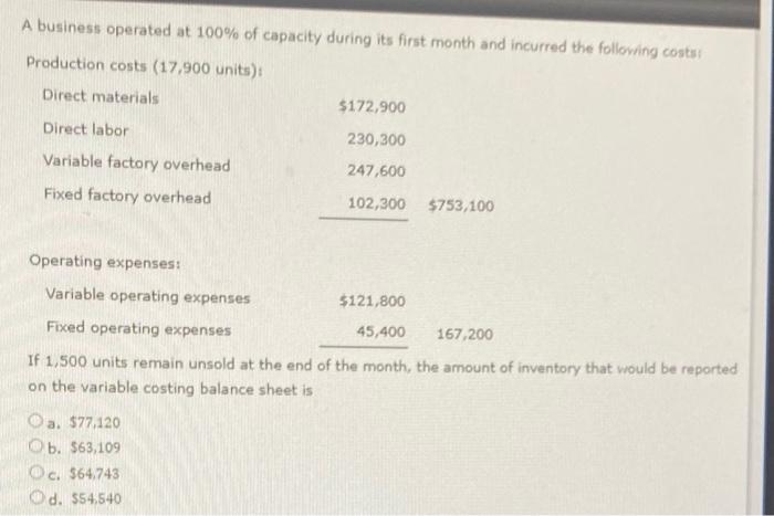 plz answer this question quick (will like up c:) A business operated