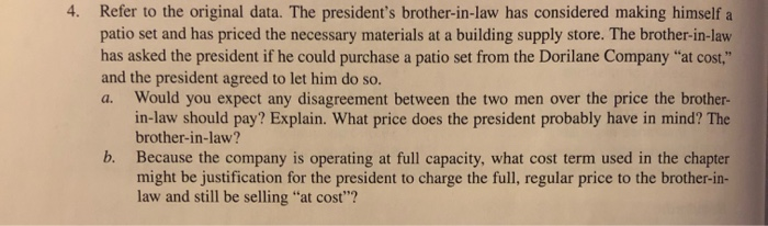 and Cost Behavior L01-1, L01-2, L01-3, L01-4 The Dorilane Company produces a