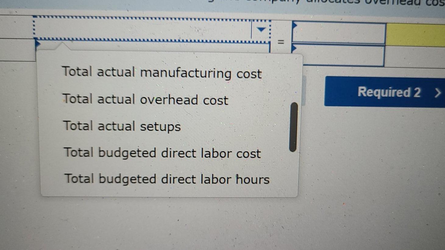 data for this year. Activity Assembly Product design Electricity Setup Total Budgeted
