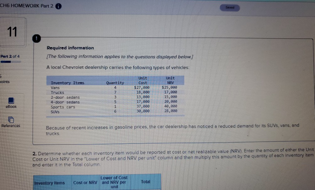  please explain how I am able to get answer CH6 HOMEWORK