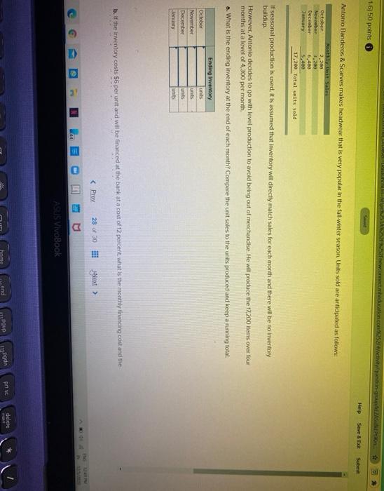  connect meducation.com 2521/activity question 16) 50 points Help Save & Exit