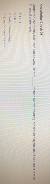 this method yields the highest reported cost of goods sold amount on