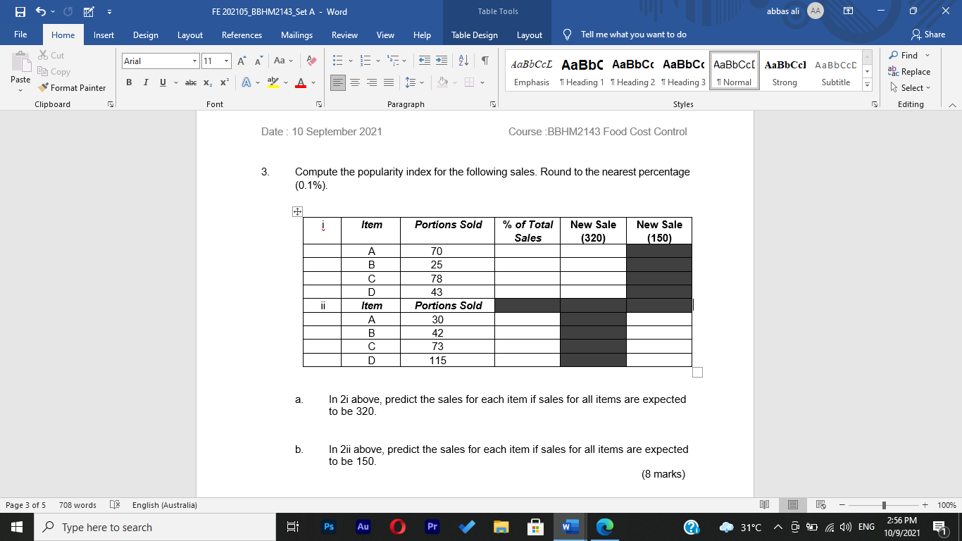 BS FE 202105_BBHM2143_Set A - Word Table Tools abbas ali File
