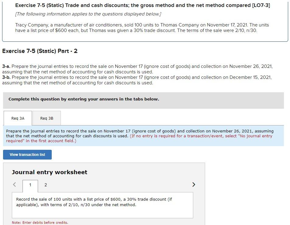 displayed below.] Tracy Company, a manufacturer of air conditioners, sold 100 units