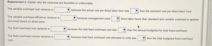 fixed overhead Static budget direct labor hours Static budget number of units