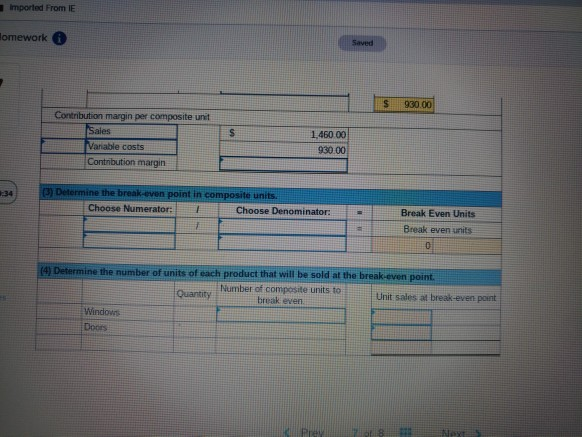 P4 Handy Home sells windows and doors in the ratio of 8:2