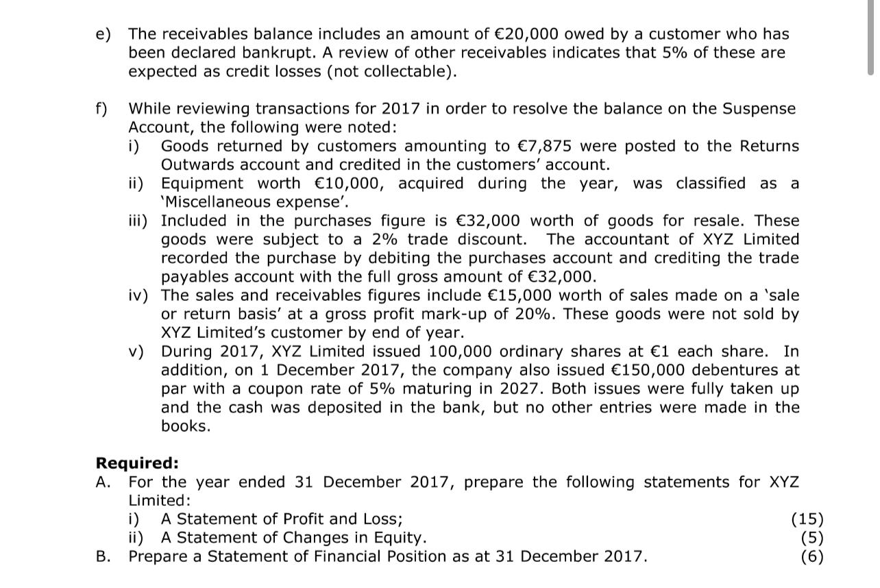 compulsory and carries 26 marks. 7. The following Trial Balance was extracted