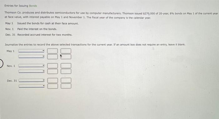 plz show full answer with full chart answer Entries for Issuing Bonds