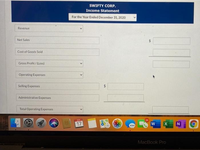 of goods sold 655.200 46,200 Selling expenses 54,600 42.000 Write-off of inventory