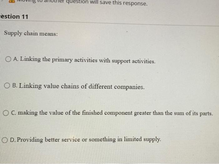 A value chain typically consists of five primary activities that can directly