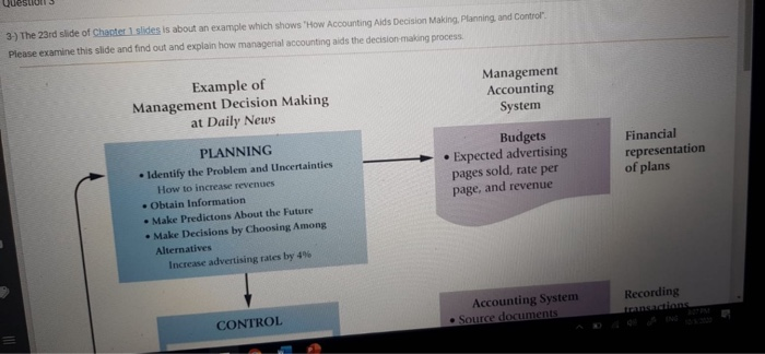 how managerial accounting aids the design making progress 3-) The 23rd slide