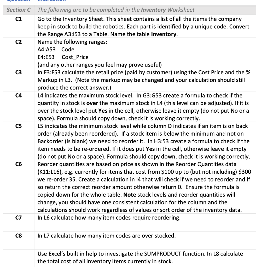 can you please help me to work out these instructions and what