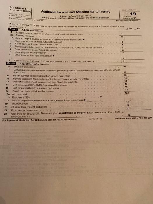 complete a formal Schedule D. Please show all calculations on a separate