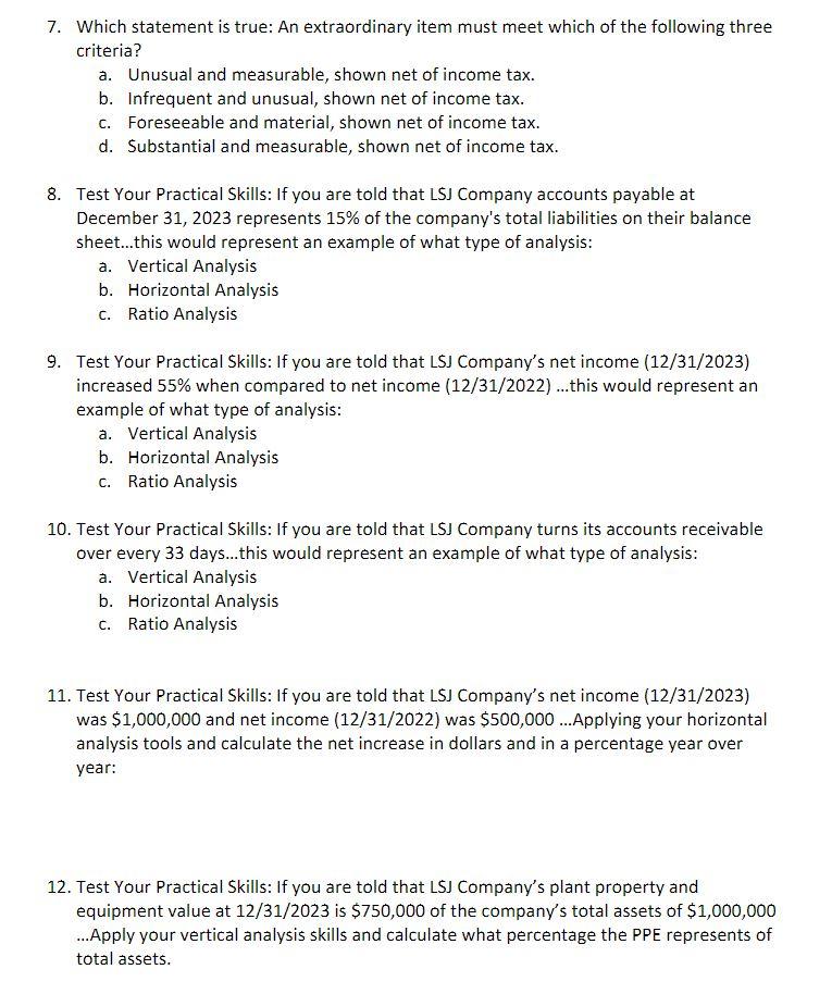 better evaluate financial statement / company operating results include all of the