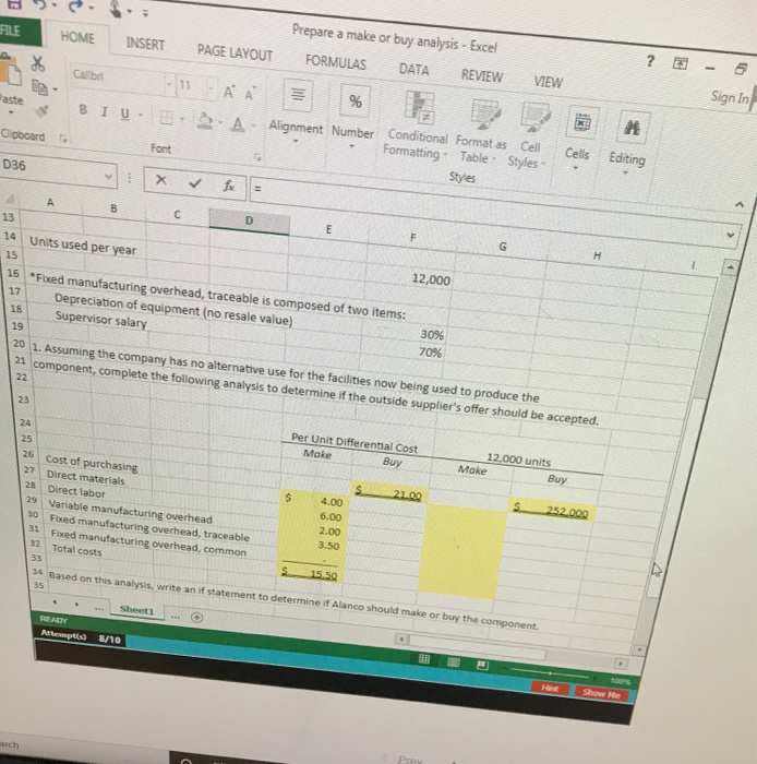  H . . HOME FILE INSERT PAGE LAYOUT Prepare a make