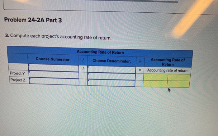 return, and net present value LO P1, P2, P3 [The following information