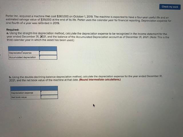 Please answer this problem and show steps that were taken. Check my