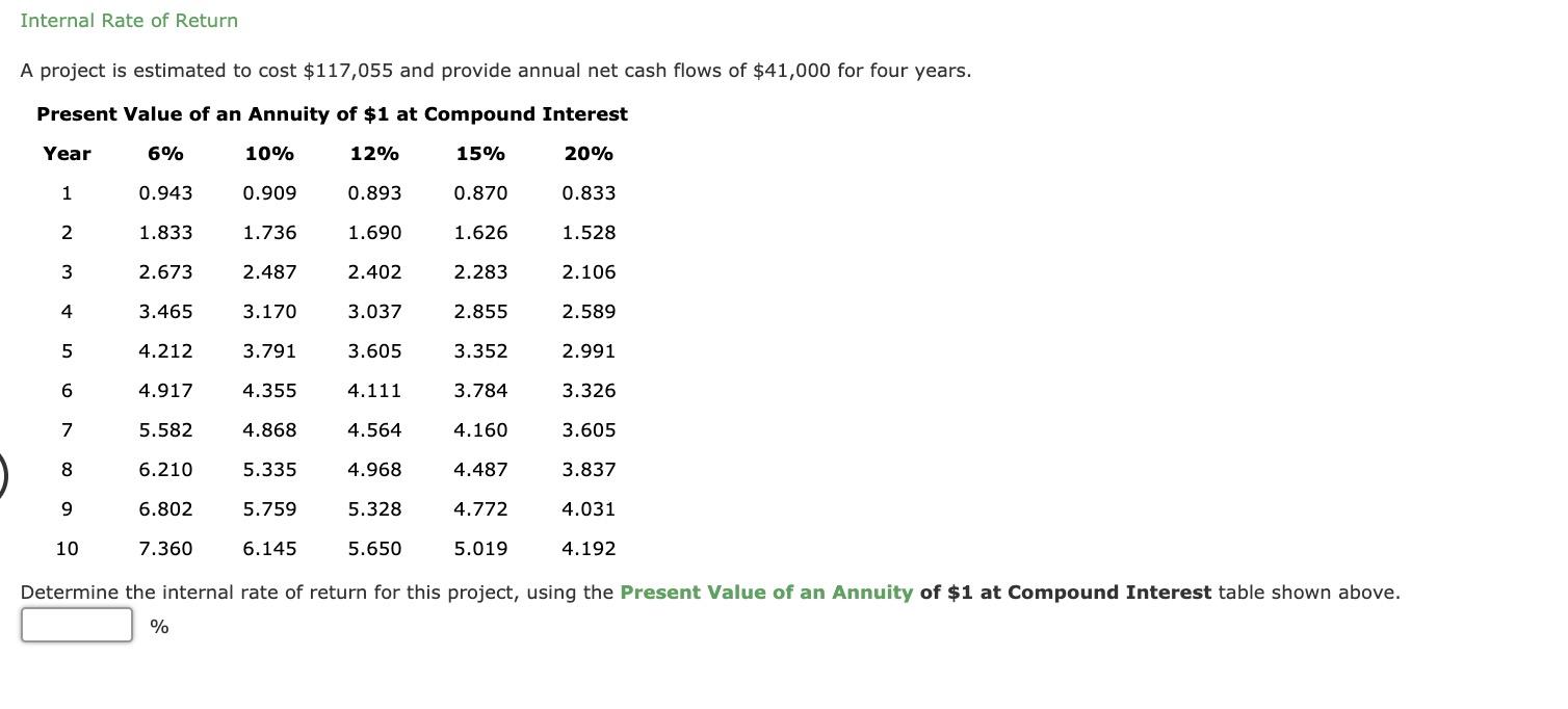 of $7,500 for eight years and is estimated to cost $35,000. Assume