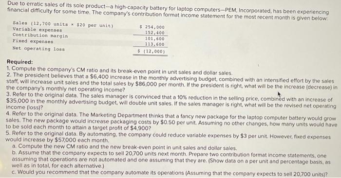 if one could help with the Variable expenses section on the automated