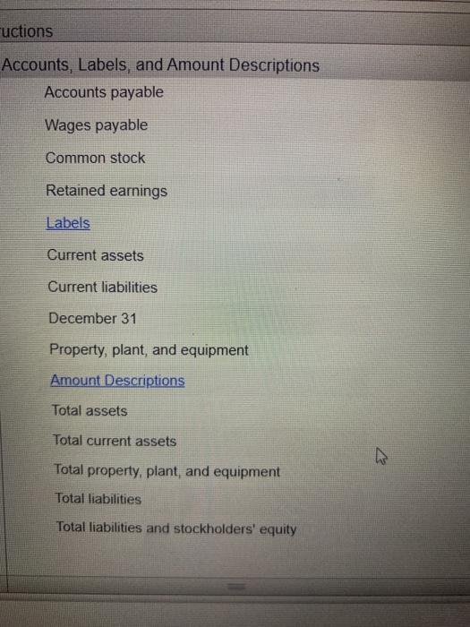 Building $43,700 Equipment 29,250 Total property, plant, and equipment 72,950 Total assets