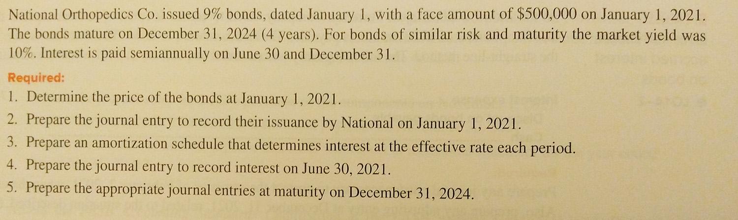 Please answer only requirement number 5. Aside from this correct journal entry