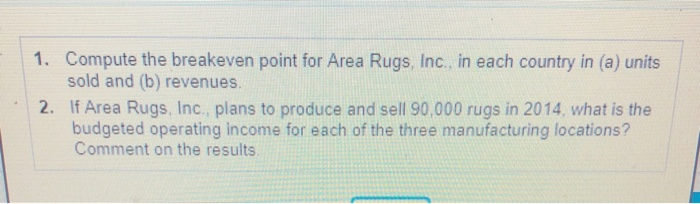 manufacturing site of its newest area rug: Spain, Italy, and Brazil. All