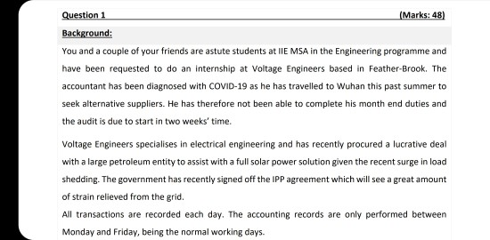  basically, we have to use the information given below to complete