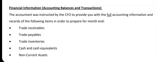 and correct the incomplete financial accounts drafted by the accountant Question 1