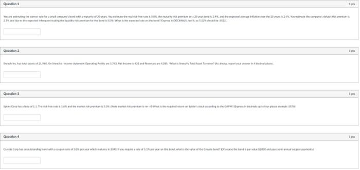  Question 1 tegen ROSAS Question Qwin Question 1 1 pts You